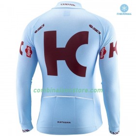 Maillot 2019 Team Katusha Alpecin Hiver Thermal Fleece N001